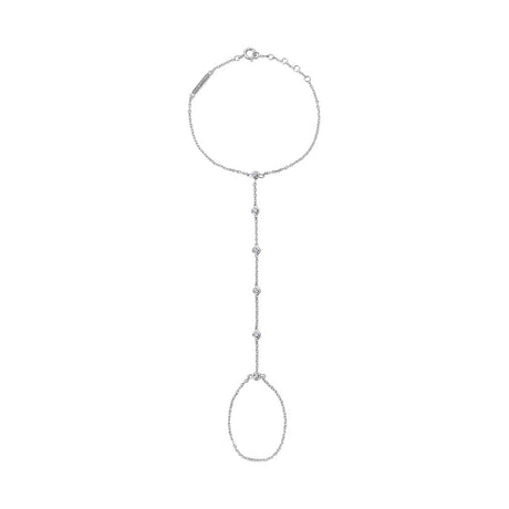 Illuminess™ Sterling Silver Diamond Sparkle Hand Chain