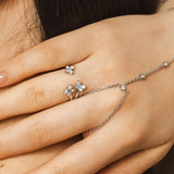 Enchanting Flutterfly™ Sterling Silver Trio Butterfly Ring - US 6 / L-L1/2