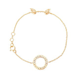 Mini Halo Wings™ Premium Gold Vermeil Diamond Bracelet - Small