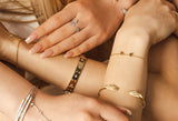 Illuminess™ Sterling Silver Starset Banglet - Small Size