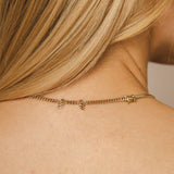 Mini Halo Wings™ Gold Vermeil Diamond Angel Choker - 15"