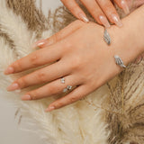 Enchanting Flutterfly™ Sterling Silver Trio Butterfly Ring - US 6 / L-L1/2