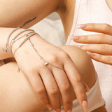 Illuminess™ Sterling Silver Diamond Sparkle Hand Chain