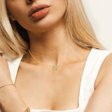 Eternal Bloom™ 14K Gold Diamond Flower Choker / Necklace