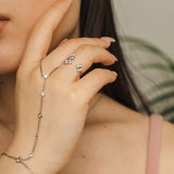 Enchanting Flutterfly™ Sterling Silver Trio Butterfly Ring - US 6 / L-L1/2
