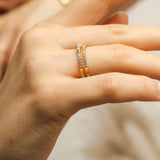 Illuminess™ Sterling Silver Combi Stack Ring - US 6 / L-L1/2