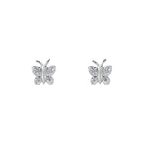 Enchanting Flutterfly™  Sterling Silver Butterfly Studs