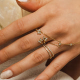 Enchanting Flutterfly™ Gold Vermeil Trio Butterfly Ring - US 6 / L-L1/2