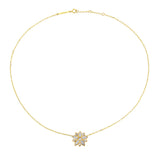 Eternal Bloom™ 14K Gold Diamond Flower Choker / Necklace