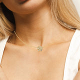Eternal Bloom™ 14K Gold Diamond Flower Choker / Necklace