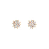 Eternal Bloom™ 14K Diamond Lotus Flower Earrings