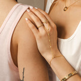 Illuminess™ Premium Gold Vermeil Sparkle Hand Chain