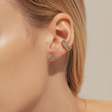 Eternal Bloom™ 14K Diamond Lotus Flower Earrings