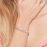 Illuminess™ Sterling Silver Diamond Bar Bracelet