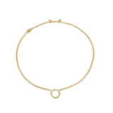 Mini Halo Wings™ Gold Vermeil Diamond Angel Choker - 15"