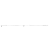 Mini Heart Sterling Silver Silk Cord Bracelet