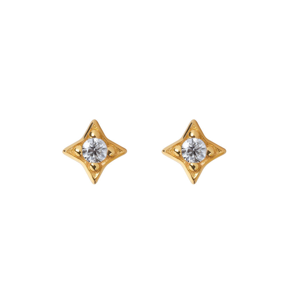 Illuminess™ Mini Gold Vermeil Star Studs