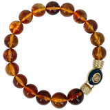 Caroline Tortoise Resin Necklace With TopazFaceted Stone Clasp