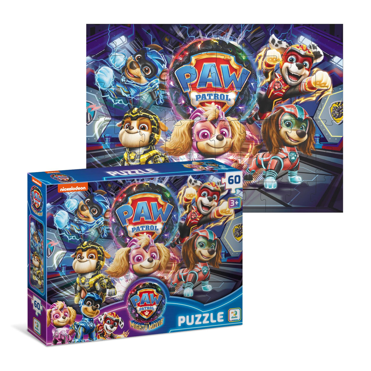 Dodo Paw Patrol Mighty Pups Meteor Blast 60-Piece Jigsaw Puzzle
