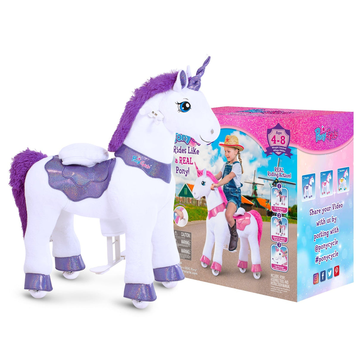 Model E Kids Scooter Unicorn Age 4-8