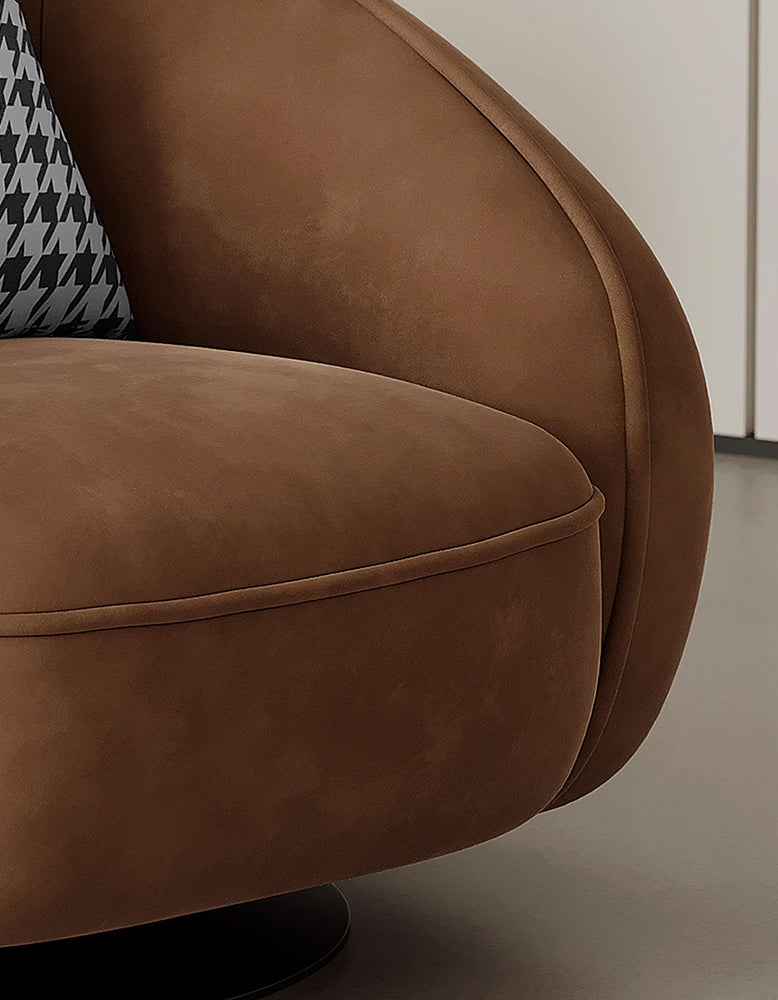 Abreu Swivel Accent Chair, Round Armchair