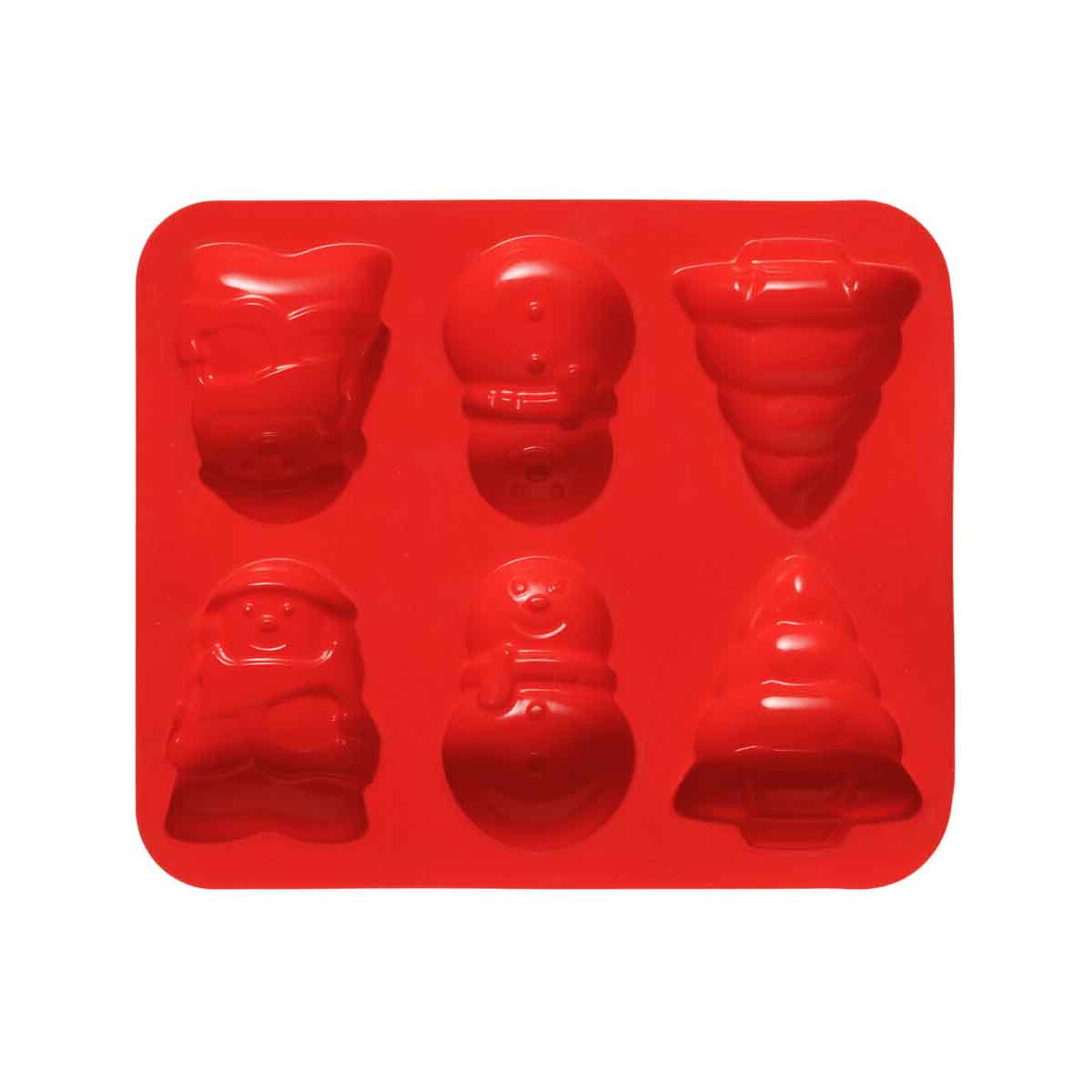 Red 6 Christmas Theme Cake Mould