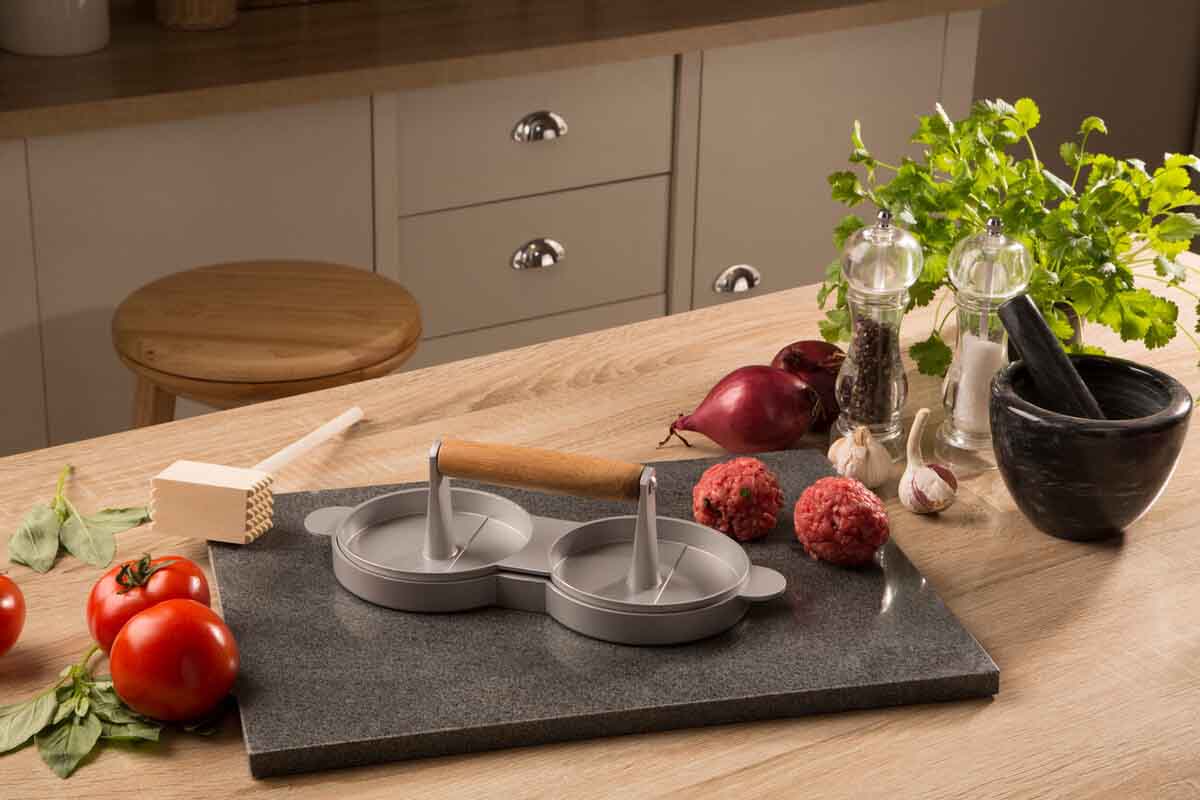 From Scratch Double Burger Press