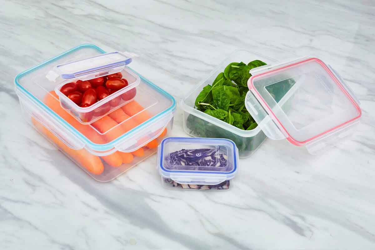 Herrela 4pc Food Containers with Airtight Lids