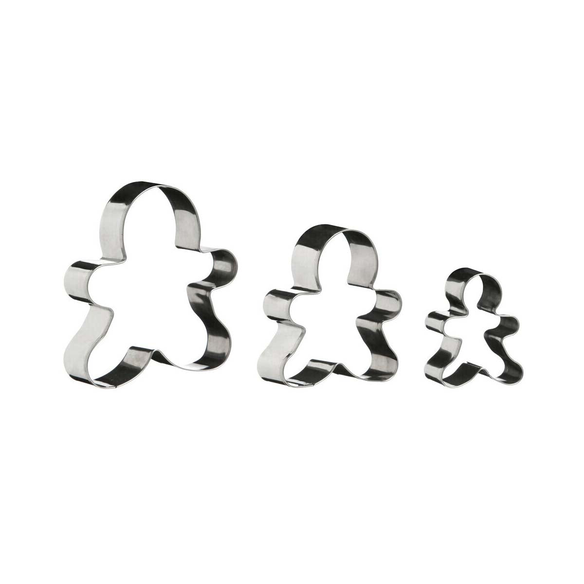 Gingerbread Man 3Pc Cutter Set