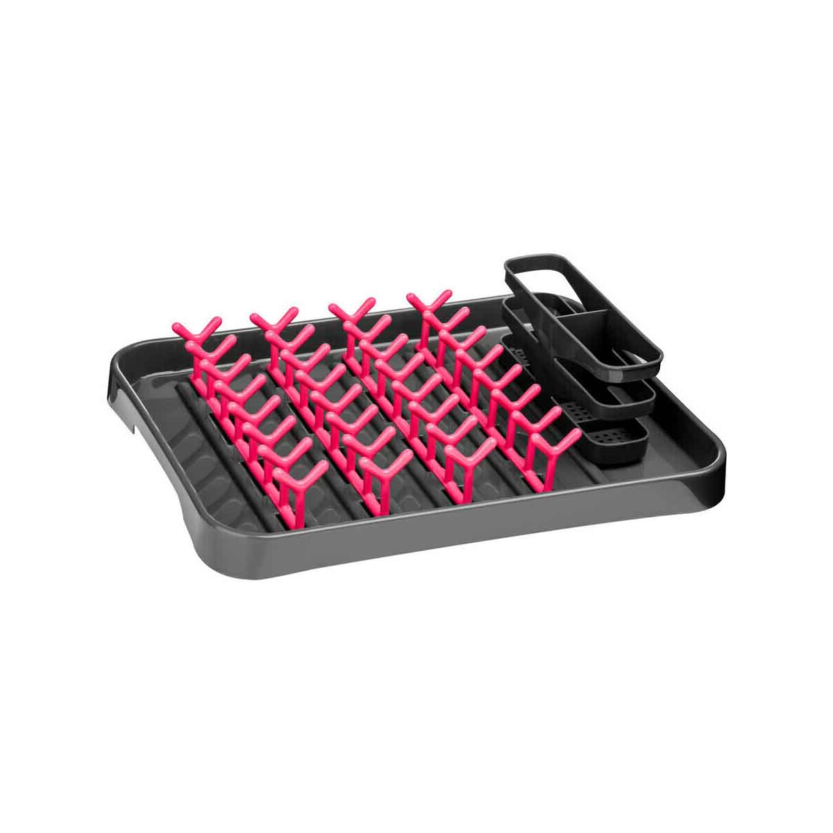 Laurie Grey and Hot Pink Dish Drainer