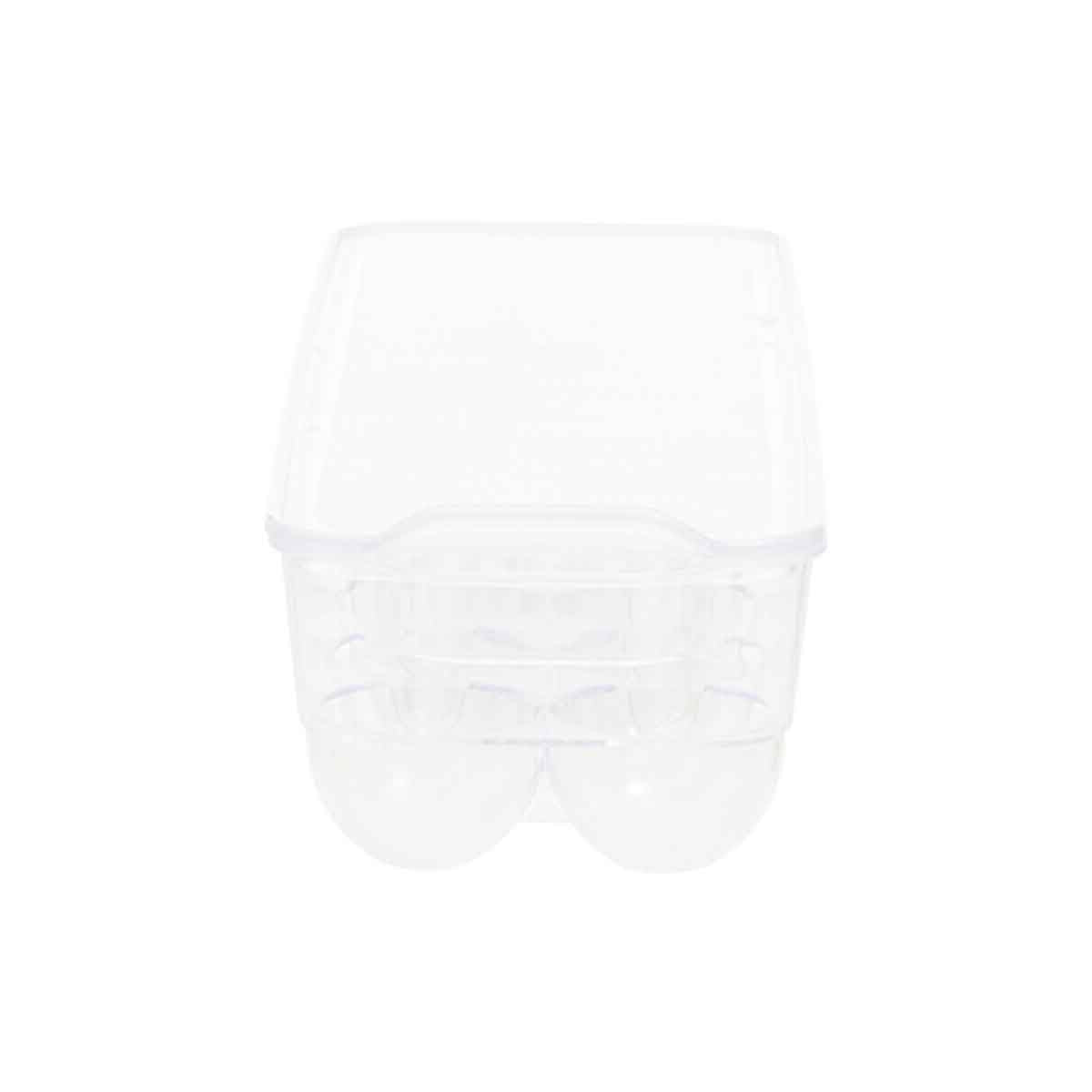 Romm Clear Plastic 14 Egg Storage Tray With Lid