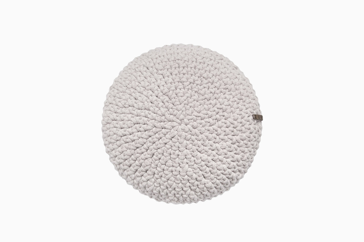 Crochet Round Cushion | OATMEAL