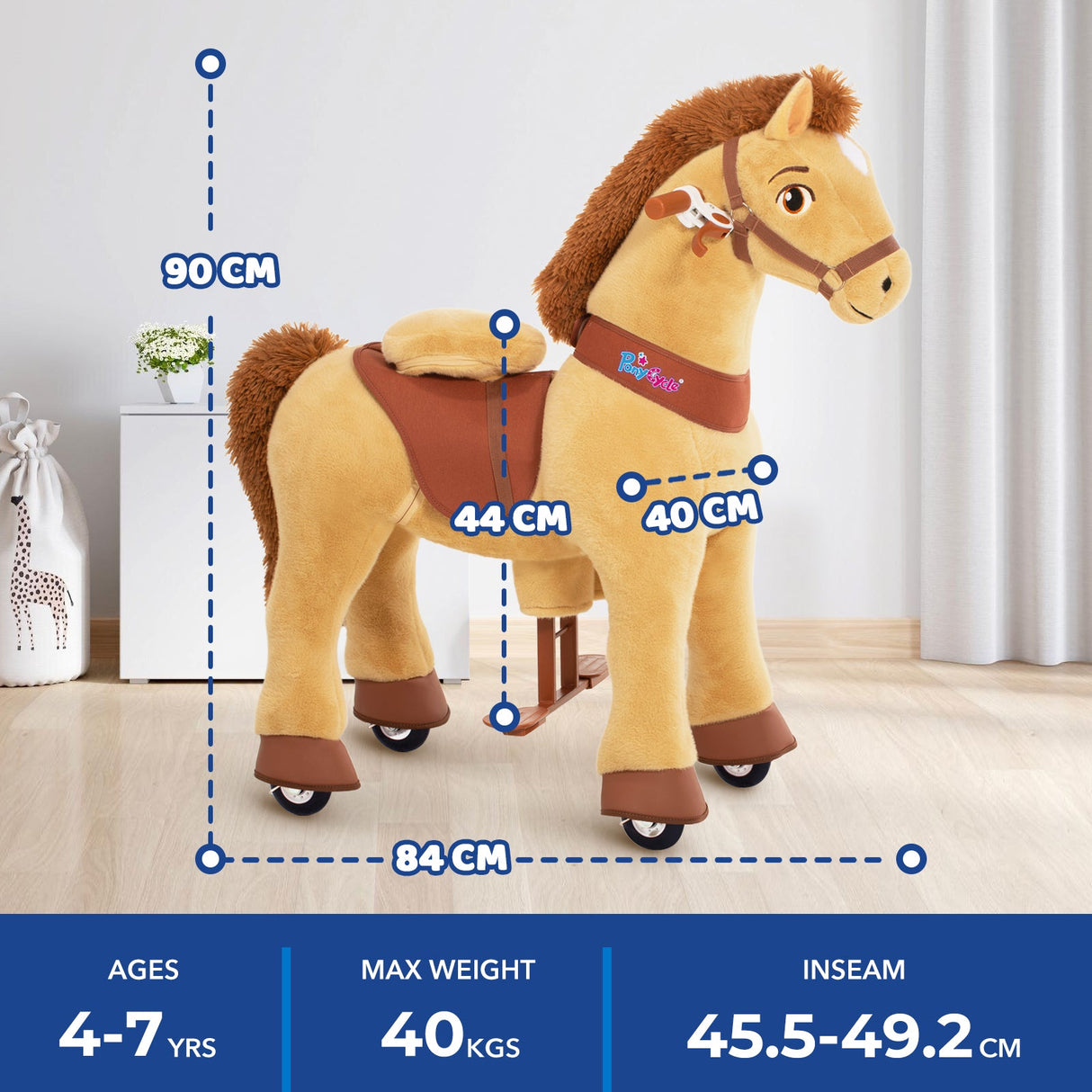 Model E Ride-on Horse Toy Age 4-8