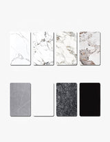 Abdi Corner Office Desk With Storage, Sintered Stone