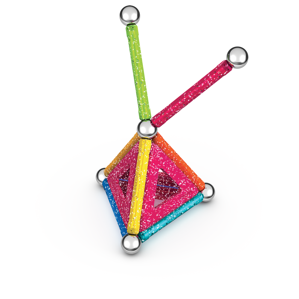 Geomag Glitter Panels Recycled 22 Pieces Set