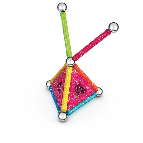 Geomag Glitter Panels Recycled 22 Pieces Set