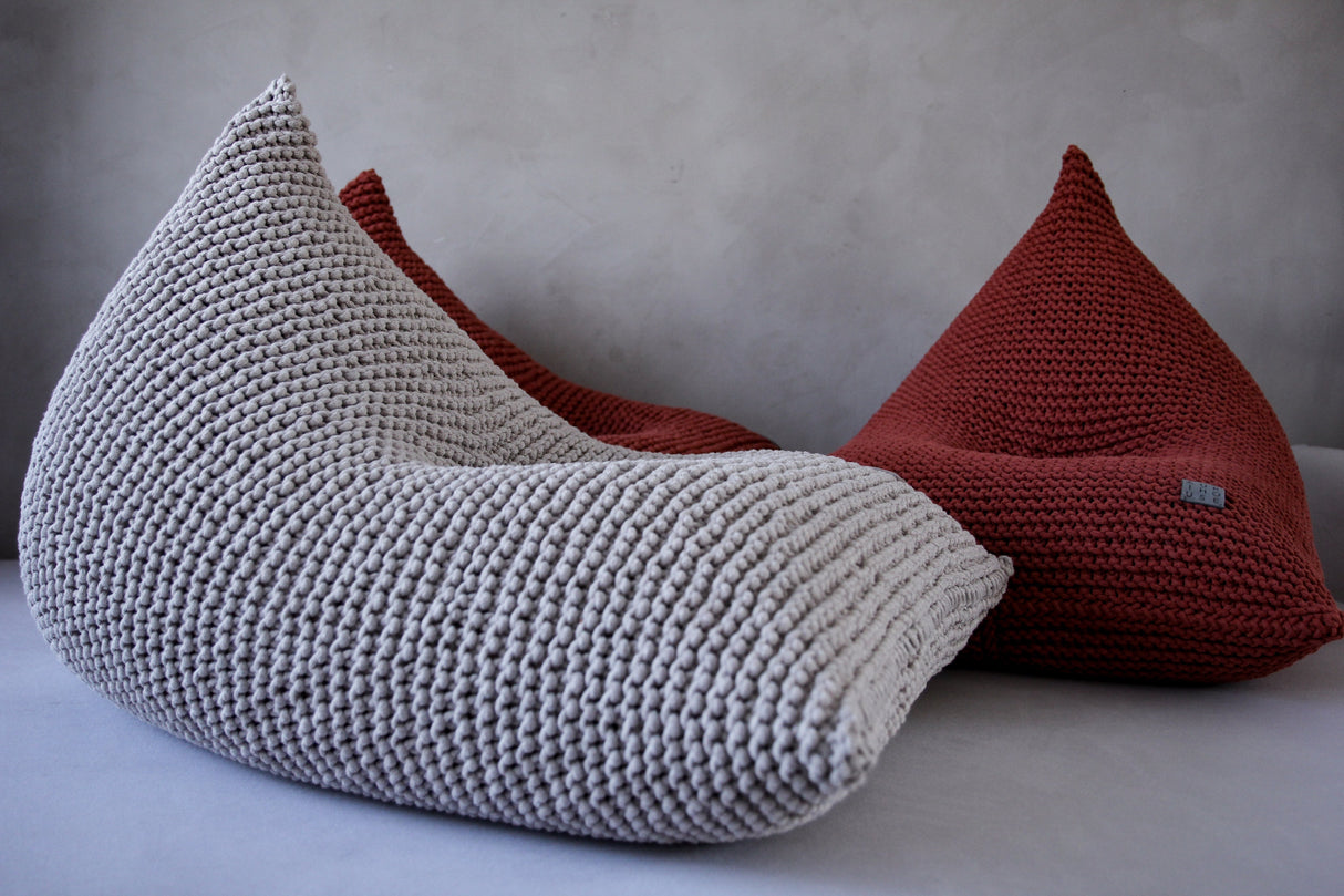 Knitted Bean Bag | OATMEAL