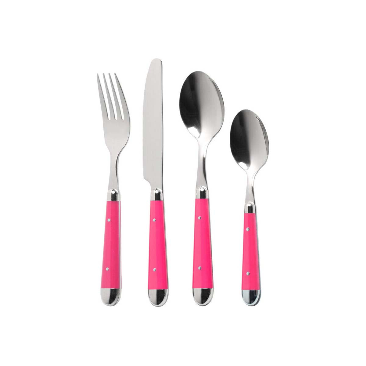Hot Pink 16Pc Brasserie Cutlery Set