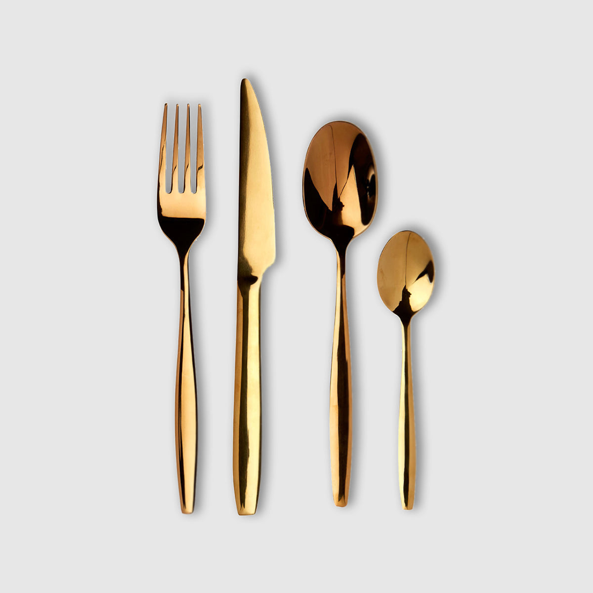 Avie Aura 16 Piece Gold Cutlery Set