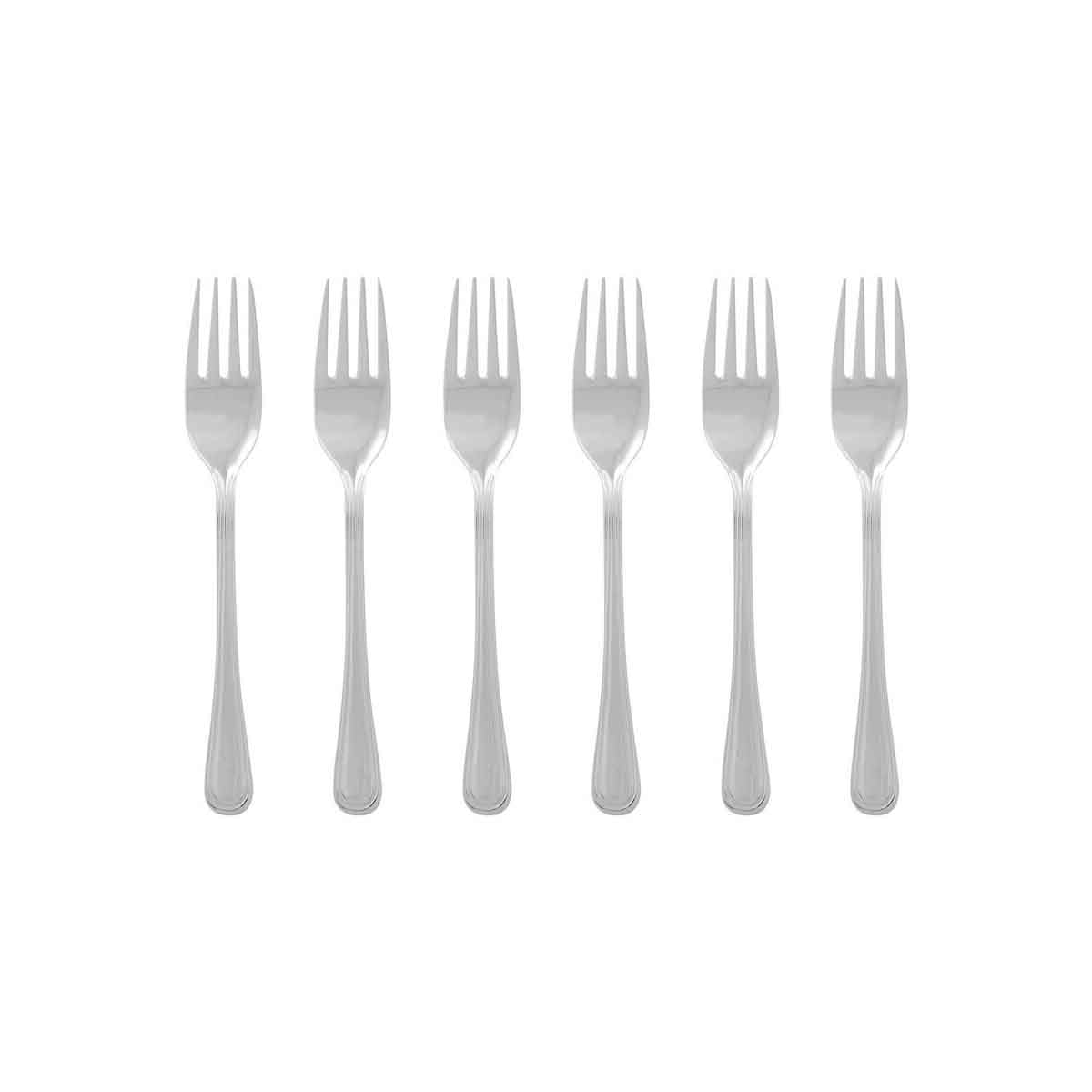 Set Of Six Classic Cake Forks