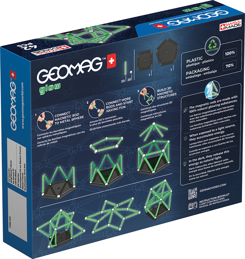 Geomag Glow Recycled 42 Pieces Set