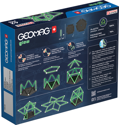 Geomag Glow Recycled 42 Pieces Set