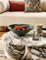 Abdurrahman Round Coffee Table, All Marble
