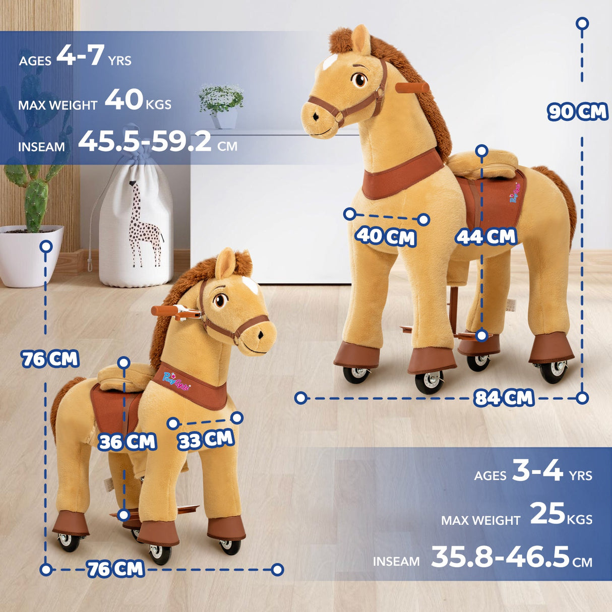 Model E Ride-on Horse Toy Age 4-8