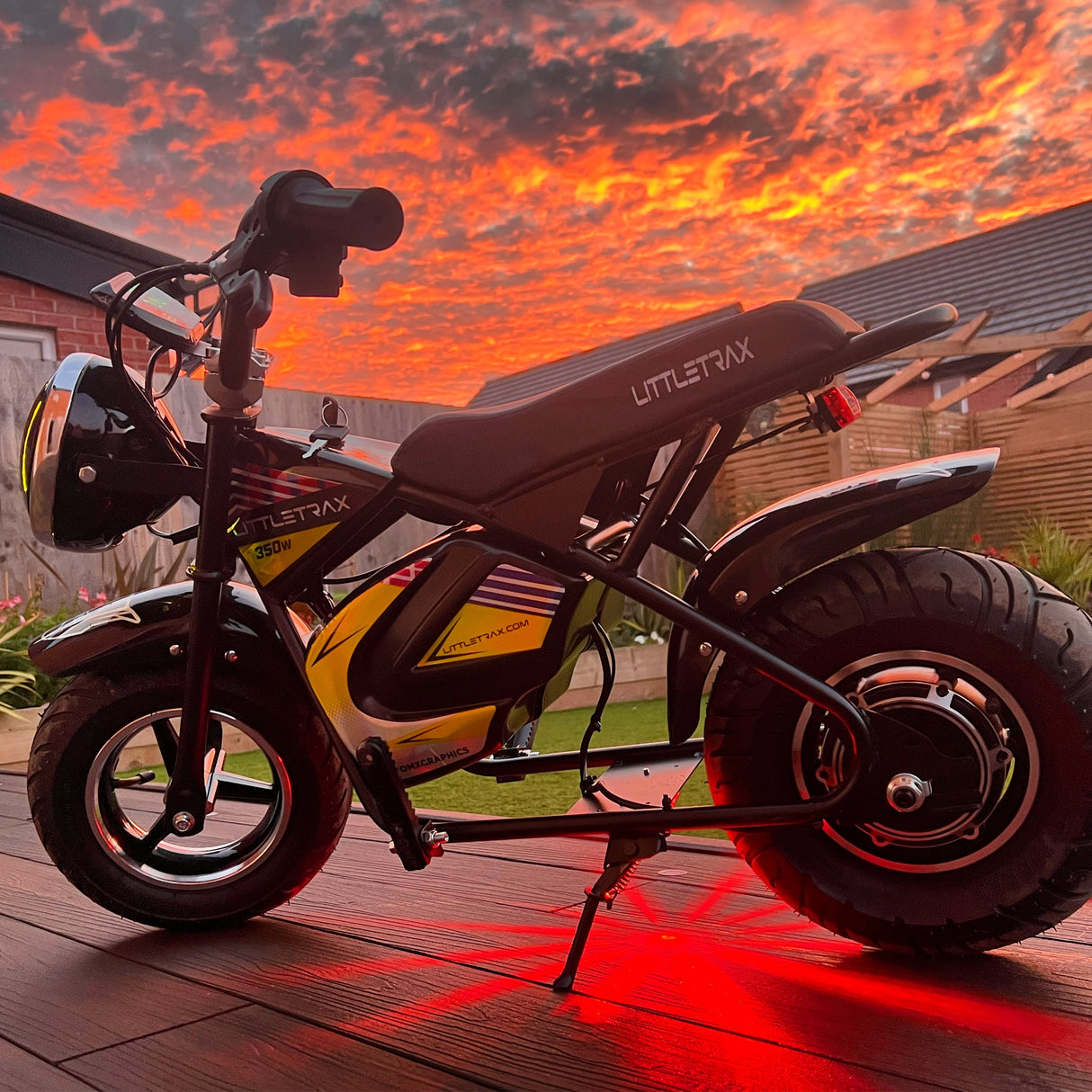 NEW LittleTrax Kids Electric Monkey Bike 350w Dirt bike ride on toy similar to 50cc off road bike