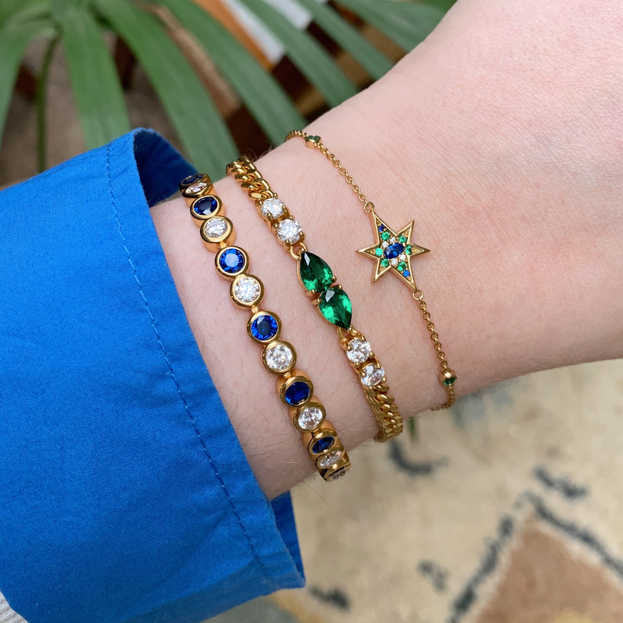 Nova North Star Chain Bracelet Gold