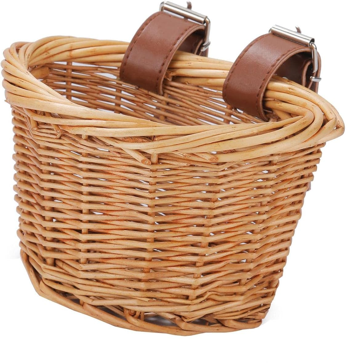 BOLDCUBE Scooter Basket With Dark Brown Straps