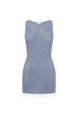Runaway the Label ARIYA MINI DRESS - SKY BLUE METALLIC