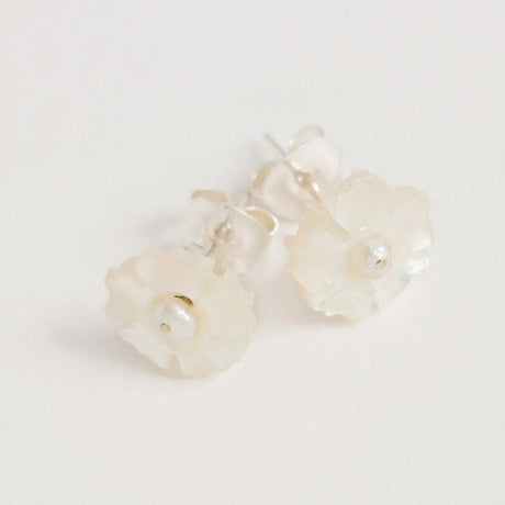 Mother of Pearl Flower Stud