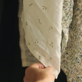Organic Baby Muslin Swaddle - Nettle Scatter